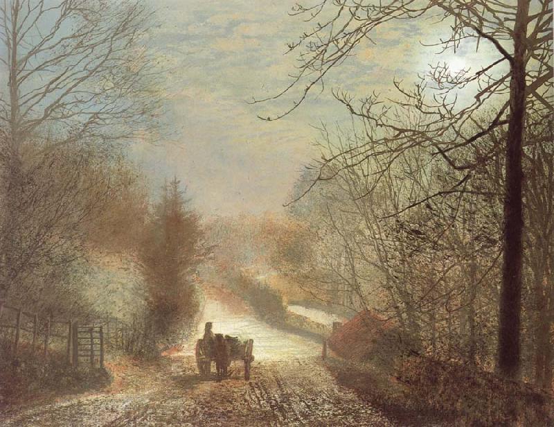 Atkinson Grimshaw Forge Valley,near Scarborough Sweden oil painting art